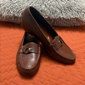 SAS Women's Rich Brown Leather Loafers